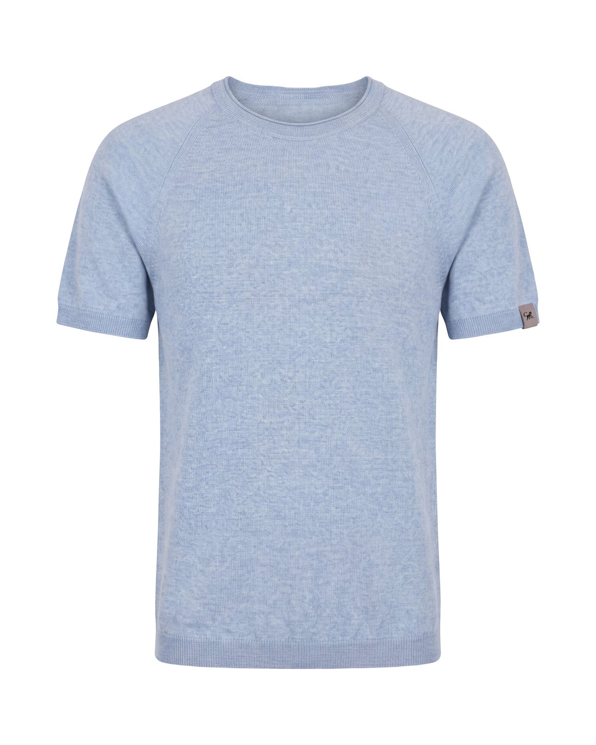 Merino T-Shirt Heren Ronde Hals - Lichtblauw