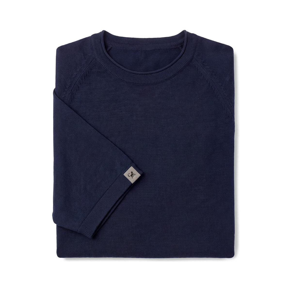 Merino T-Shirt Heren Ronde Hals - Navyblauw