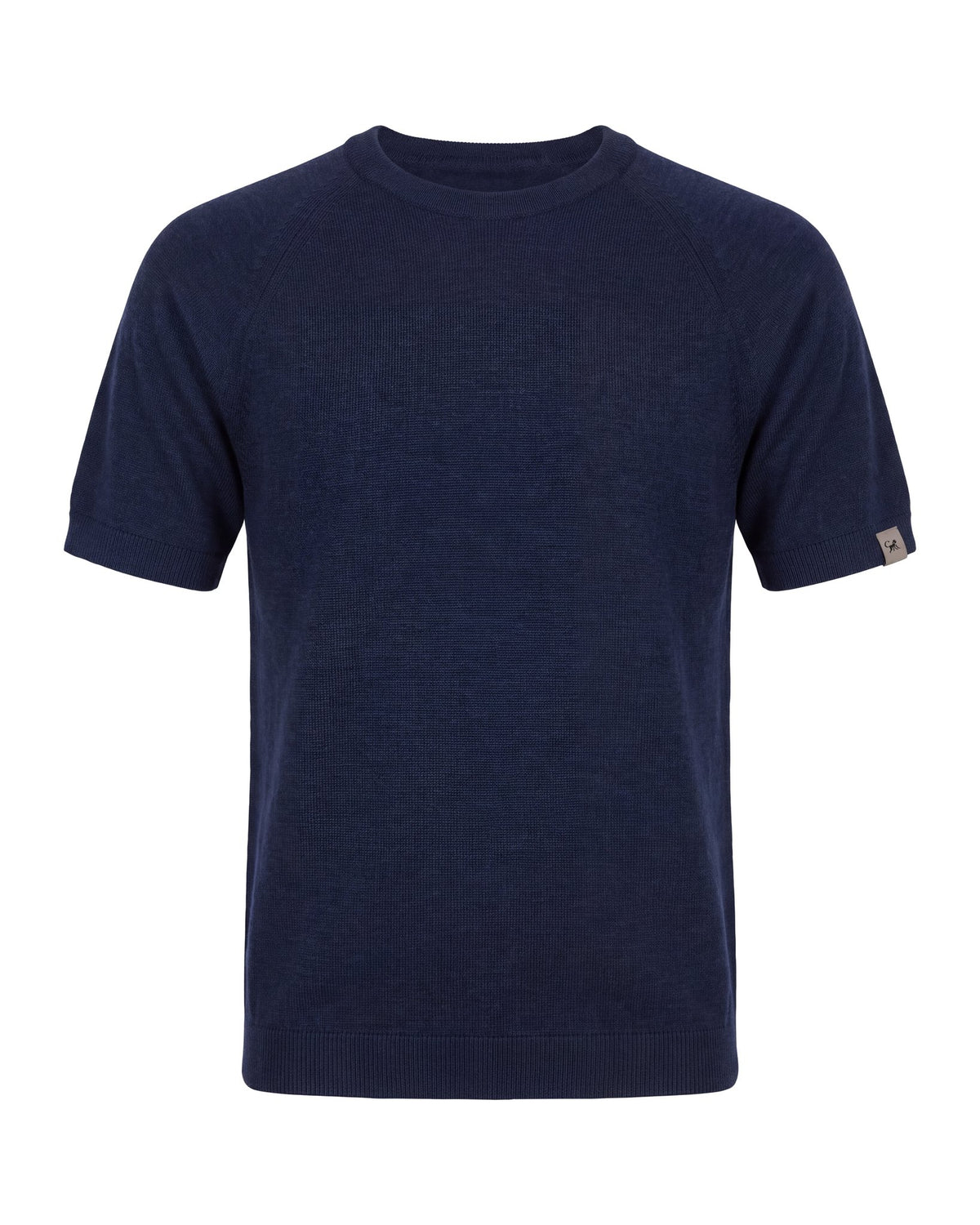 Merino T-Shirt Heren Ronde Hals - Navyblauw