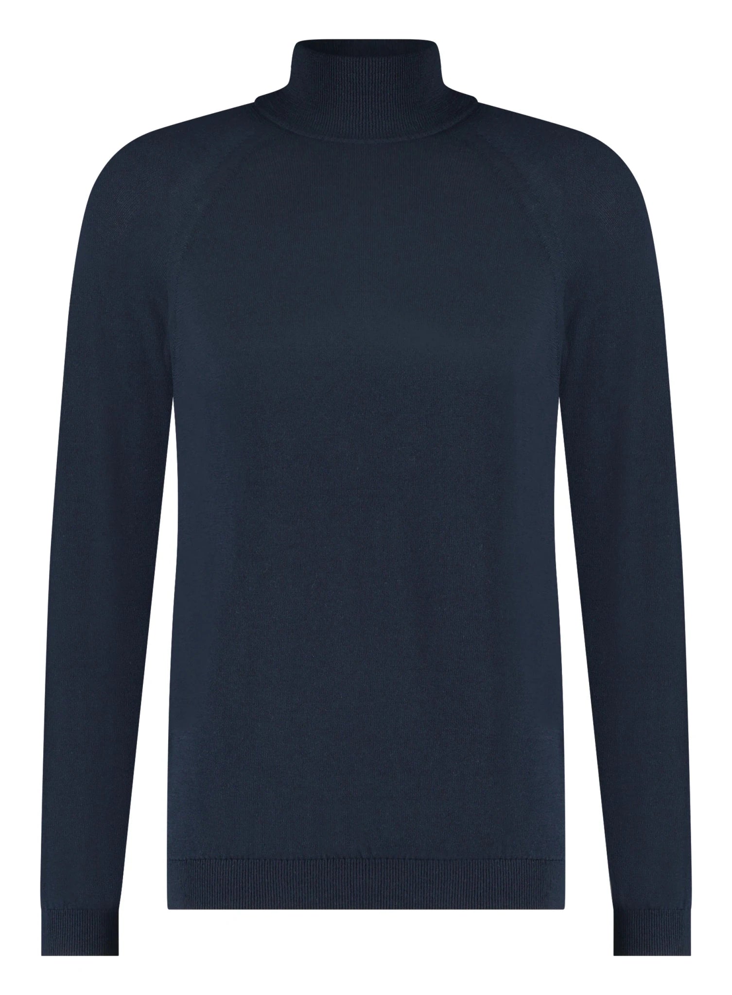 Heren coltrui van merinowol - Navyblauw - Meedin
